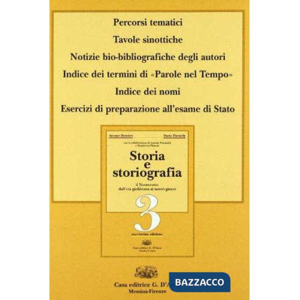 STORIA E STORIOGRAFIA 3