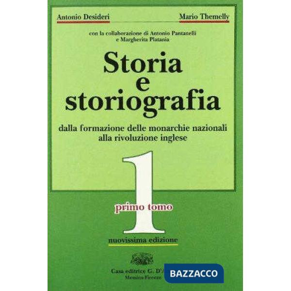 STORIA E STORIOGRAFIA 1