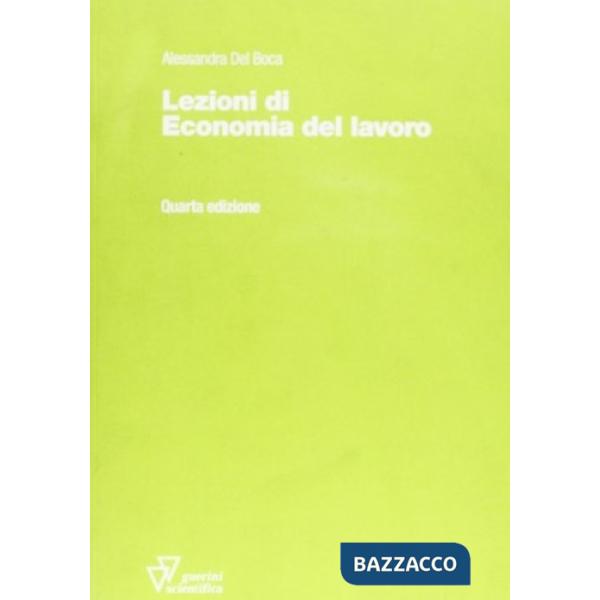 Lezioni di economia del lavoro