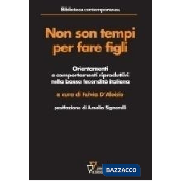 Non sono tempi per fare figli. Orientamenti e comportamenti riproduttivi nella bassa fecondità italiana