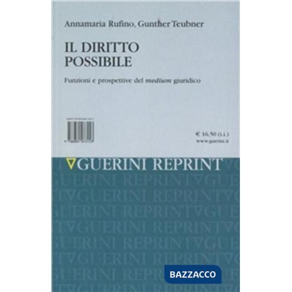 Diritto possibile. Funzioni e prospettive del medium giuridico (Il)