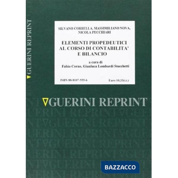 Elementi propedeutici al corso di contabilità e bilancio