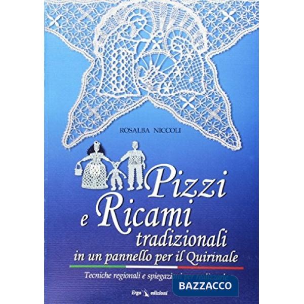 Pizzi e ricami tradizionali in un pannello per il Quirinale