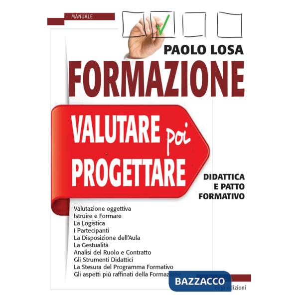 Formazione: valutare poi progettare. Didattica e patto formativo