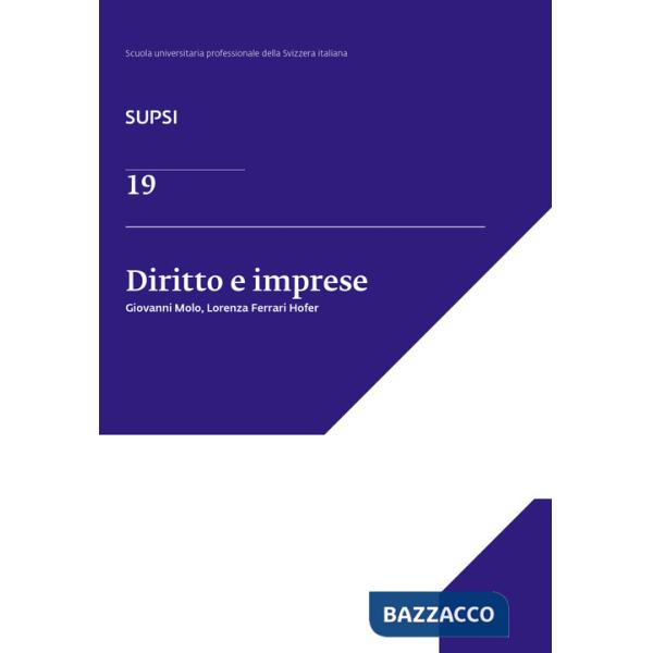 Diritto e imprese. SUPSI. Vol. 19
