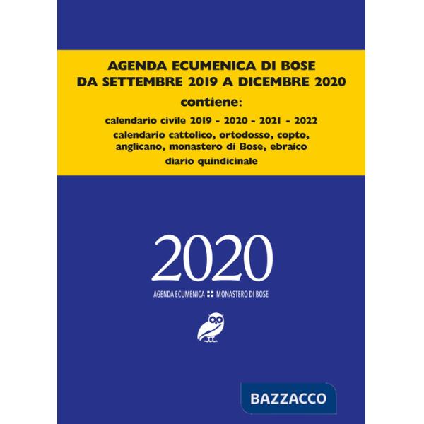 Agenda ecumenica di Bose 2020