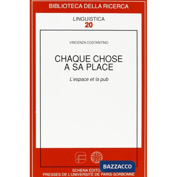 Chaque chose à sa place. L'éspace et la pub