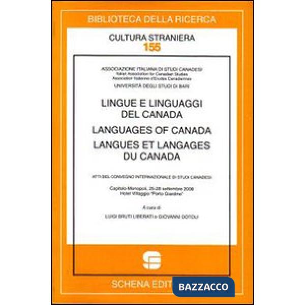 Lingue e linguaggi del Canada-Languages of Canada-Langues et langages du Canada.