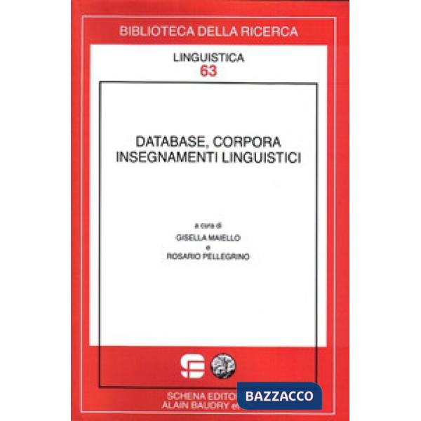 Database, corpora insegnamenti linguistici