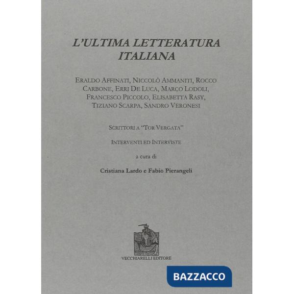 Ultima letteratura italiana (L')