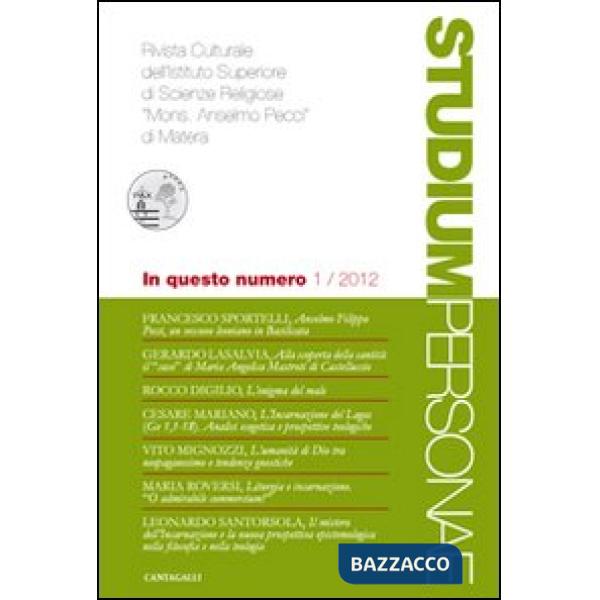 Studium personae. Rivista culturale dell'Istituto superiore di scienze religiose