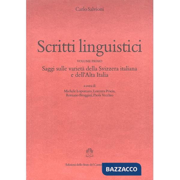 Scritti linguistici