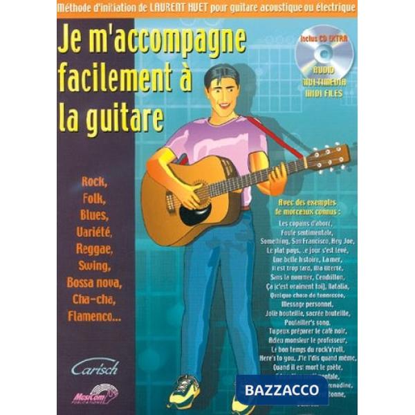Je m'accompagne facilement à la guitare. Per chitarra. Spartito