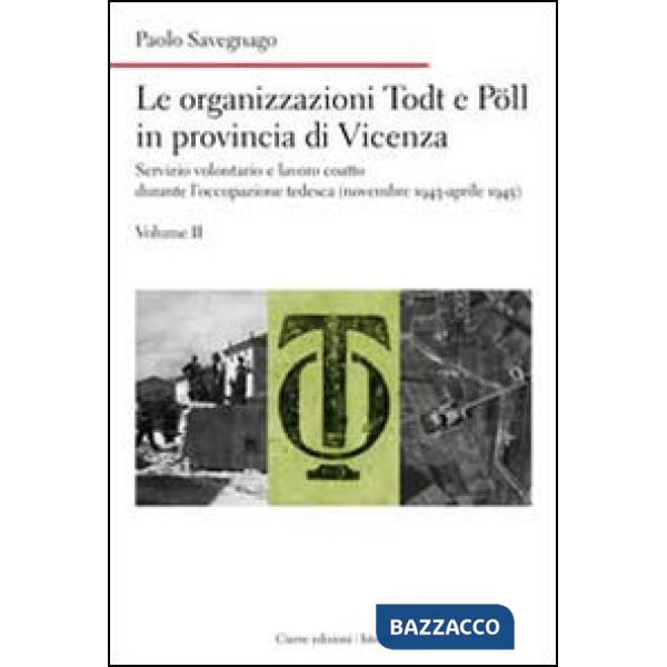 Organizzazioni Todt e Pöll in provincia di Vicenza. Servizio volontario e lavoro