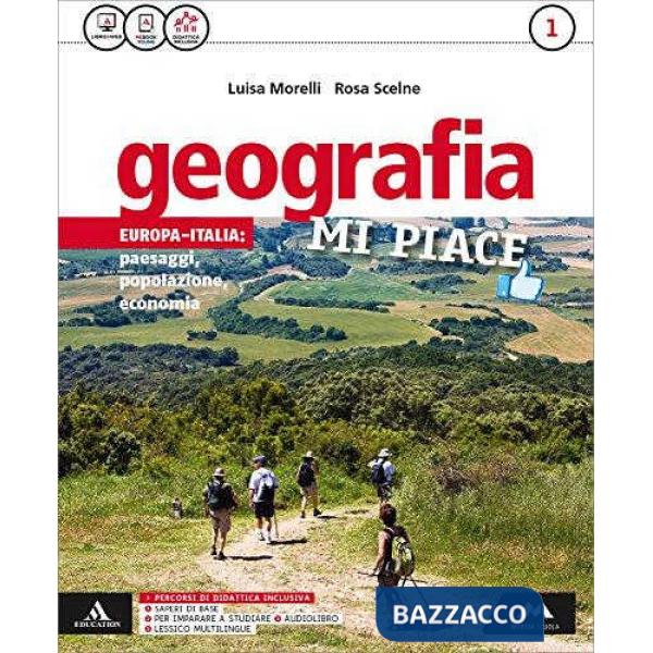 GEOGRAFIA MI PIACE VOLUME 1 + ATLANTE 1 + REGIONI