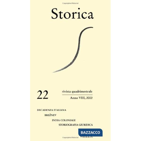 Storica (2002). Vol. 22