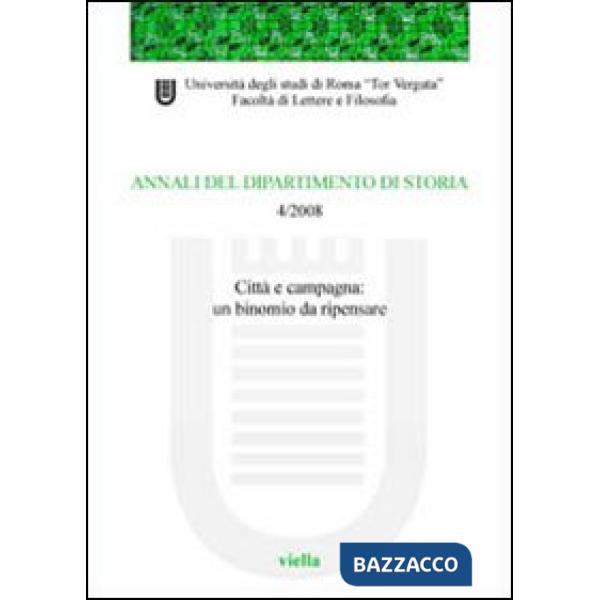 Annali del dipartimento di storia (2008). Vol. 4