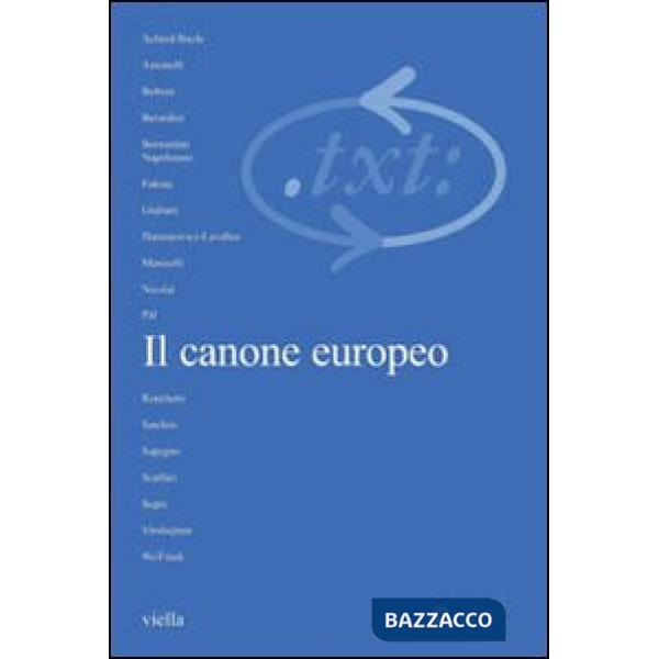 Critica del testo. Vol. 10/1: Il canone europeo