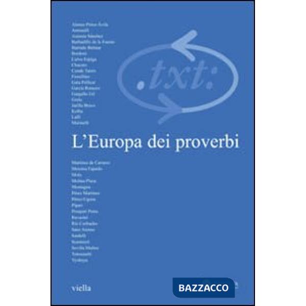 Critica del testo. Vol. 11: L'Europa dei proverbi