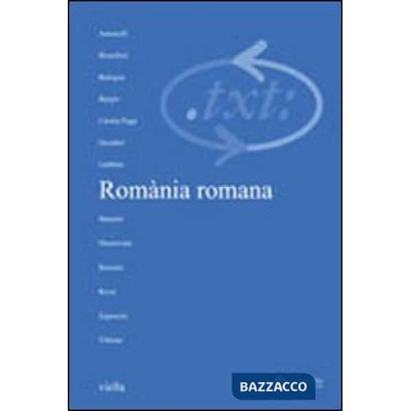 Critica del testo. Vol. 12/1: Romània romana