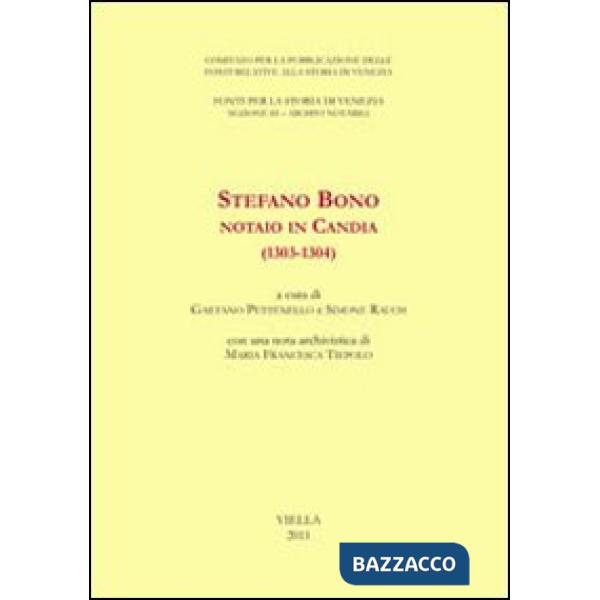 Stefano Bono, notaio in Candia (1303-1304)