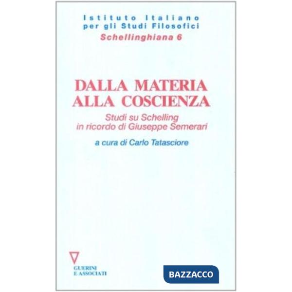 Dalla materia alla coscienza. Studi su Schelling in ricordo di Giuseppe Semerari