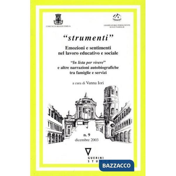Emozioni e sentimenti nel lavoro educativo e sociale. «In lista per vivere» e altre narrazioni autobiografiche tra famiglie e se