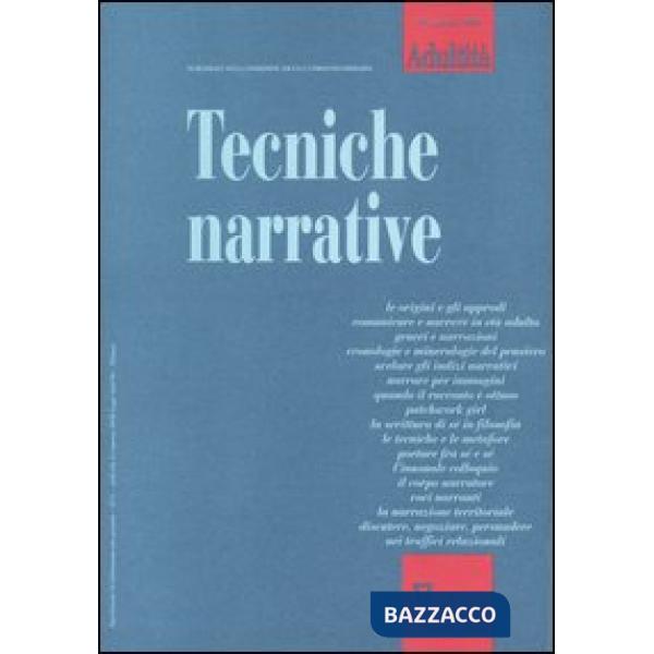 Adultità. Vol. 19: Tecniche narrative