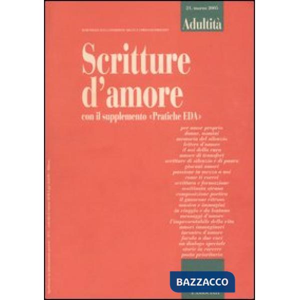 Adultità. Vol. 21: Scritture d'amore