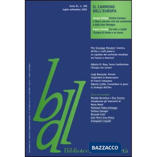 Biblioteca della libertà. Vol. 180: Il cammino dell'Europa
