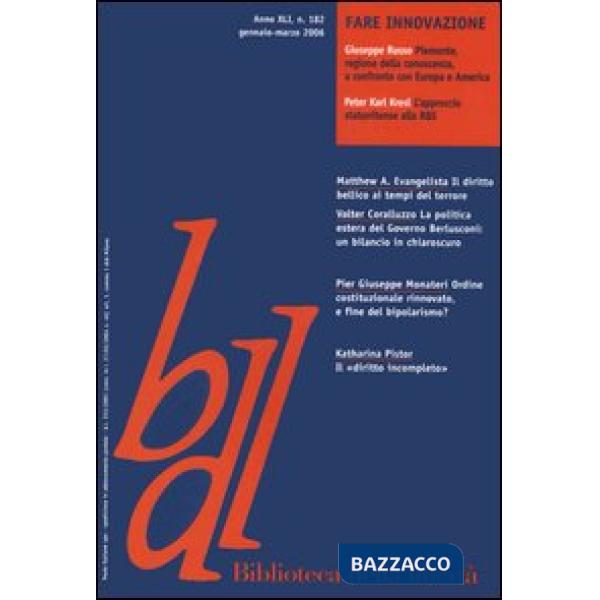 Biblioteca della libertà. Vol. 182