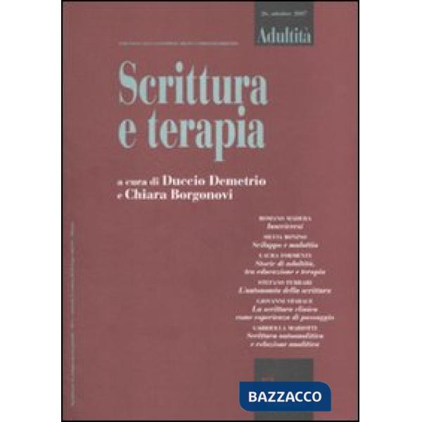 Adultità. Vol. 26: Scrittura e terapia