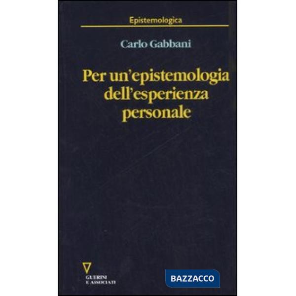 Per un'epistemologia dell'esperienza personale
