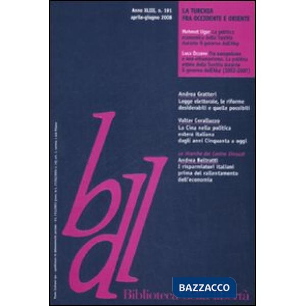 Biblioteca della libertà. Vol. 191: La Turchia fra Occidente e Oriente
