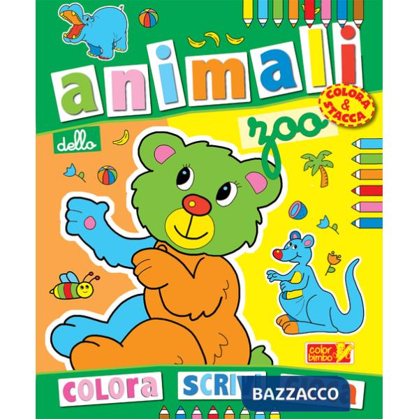 Colora gli animali dello zoo. Ediz. illustrata