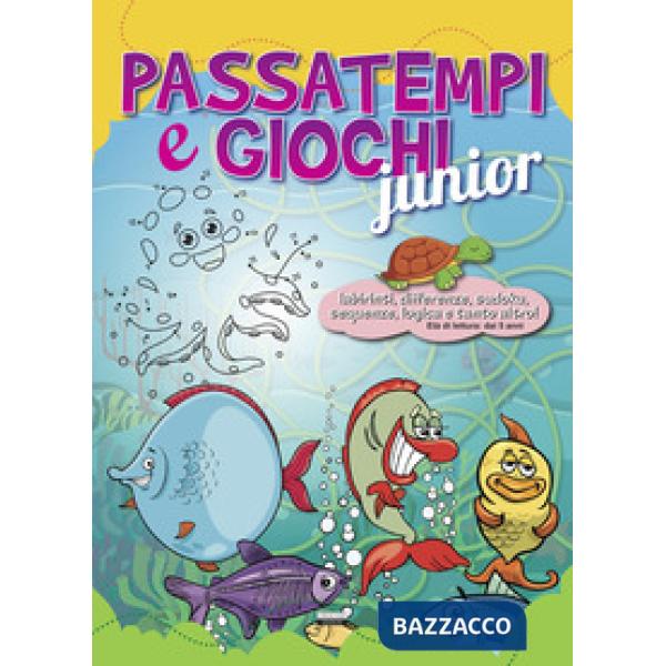 Passatempi e giochi junior. Azzurro