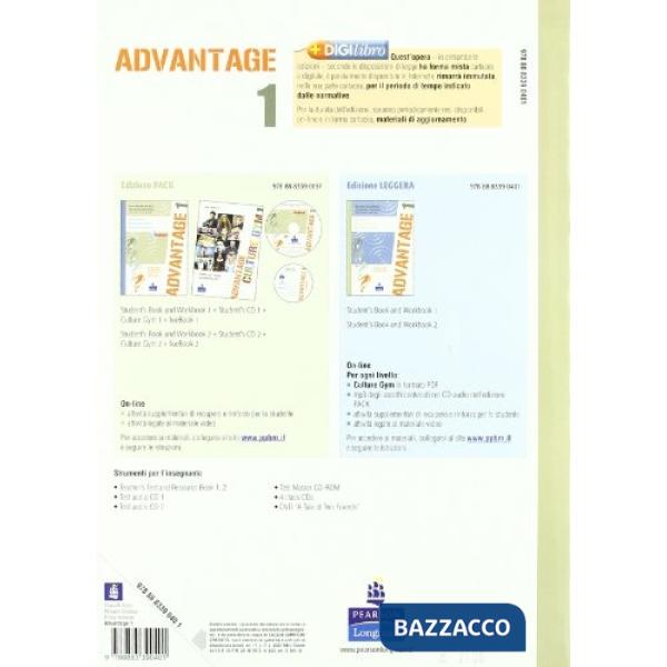 ADVANTAGE 1 ED.LEGGERA