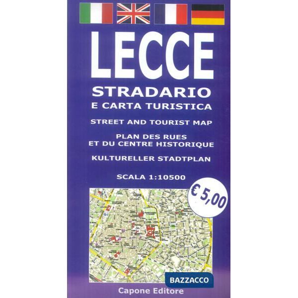 Lecce, stradario e carta turistica. 1:10.500. Ediz. multilingue