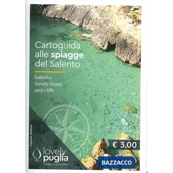Cartoguida alle spiagge del Salento-Salento Sandy coast and cliffs. Lovely Puglia. The feel of discovering