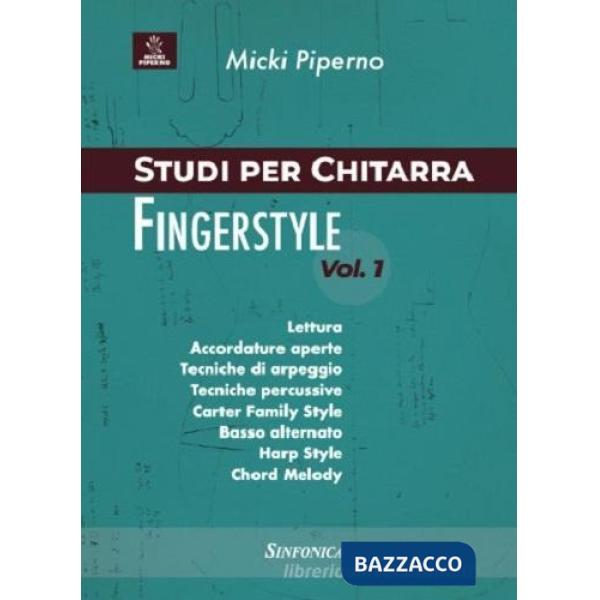 Studi per chitarra fingerstyle. Spartito. Ediz. per la scuola. Vol. 1
