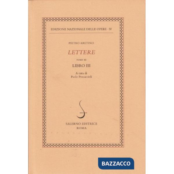 Lettere. Vol. 3: Libro III