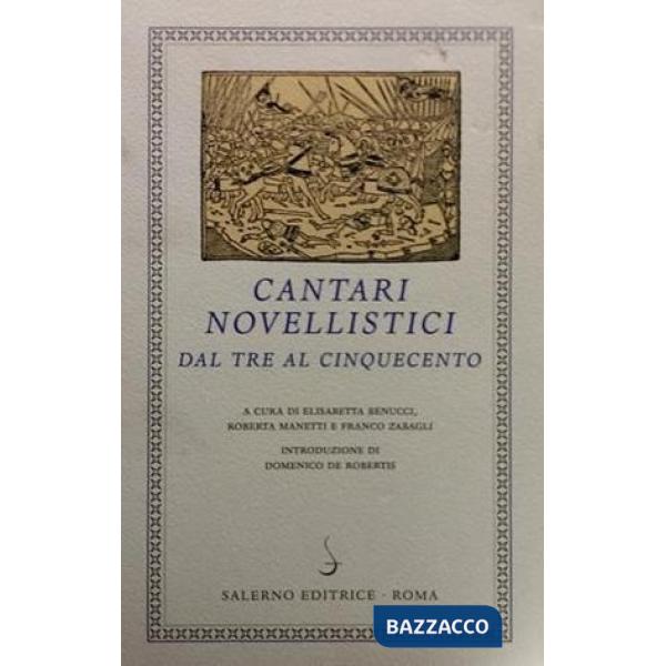 Cantari novellistici dal Tre al Cinquecento