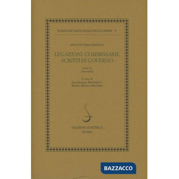 Legazioni. Commissarie. Scritti di governo. Vol. 3: 1503-1504