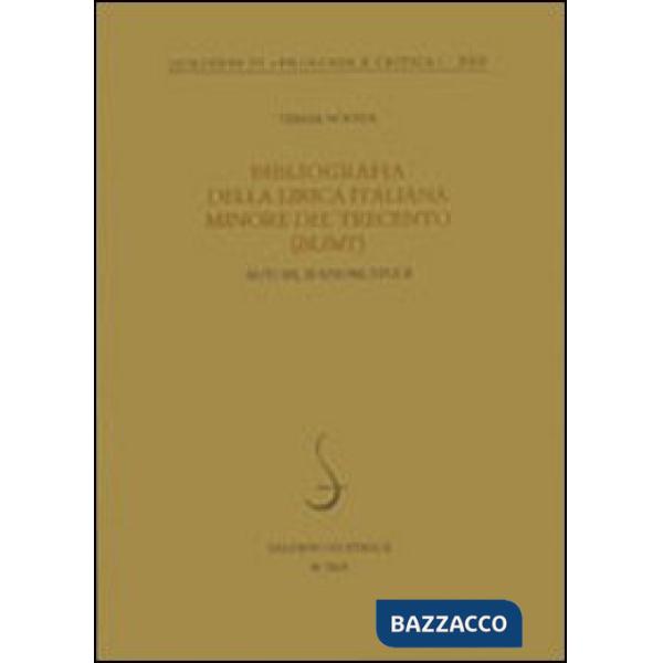 Bibliografia della lirica italiana minore del Trecento