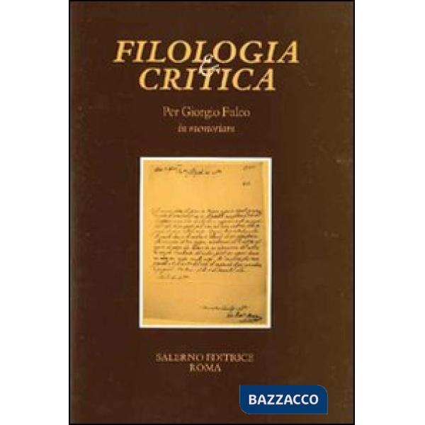 Per Giorgio Fulco in memoriam. Fascicolo speciale di «Filologia e Critica»