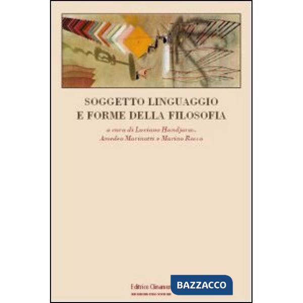 Soggetto, linguaggio e forme della filosofia