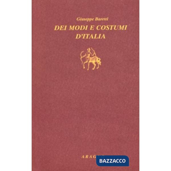 Dei modi e costumi d'Italia