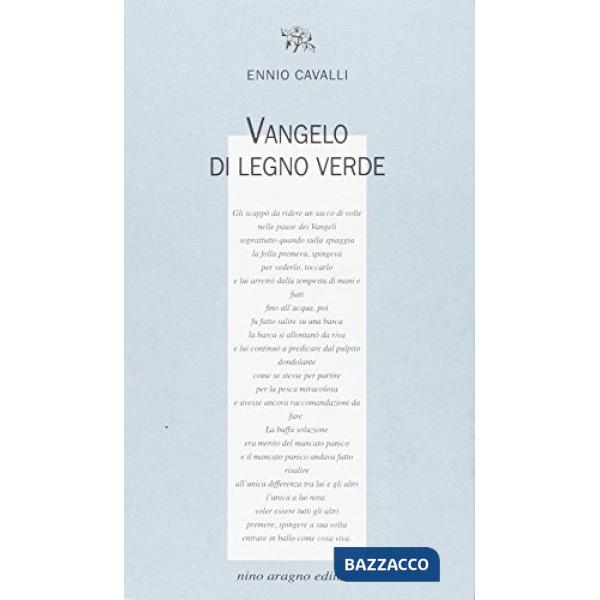 Vangelo di legno verde