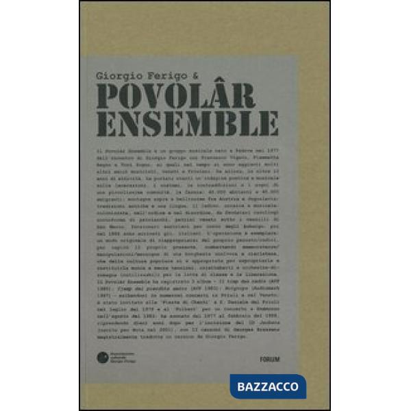Giorgio Ferigo & Povolâr Ensemble. Con 4 CD Audio