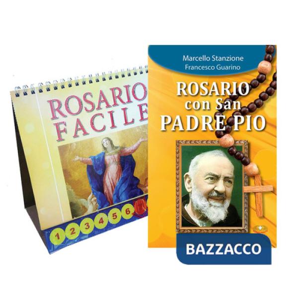 Rosario con San Padre Pio. Ediz. a caratteri grandi. Con un rosario da tavolo composto da 40 schede da sfogliare con un cursore 